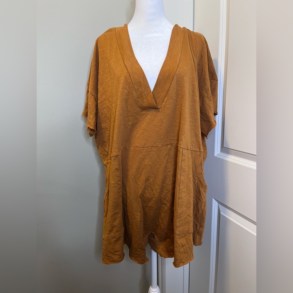 Oversized Mustard Colored Romper size M